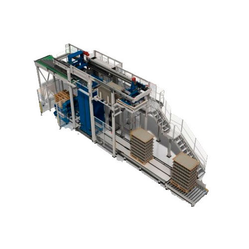 Depallettizzatore a strati - AD EC/FC 60 UNIVERSAL Series - CLEVERTECH - per l'industria alimentare e delle bevande / per contenitori in vetro / per barattoli vuoti