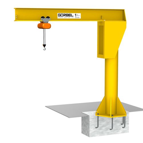 Gru a bandiera con colonna - FS300 - Gorbel - 360° / di sollevamento / per carichi pesanti