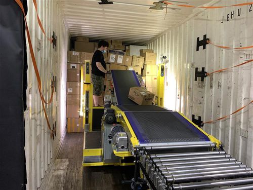 Trasportatore a nastro - Restuff-it™ - Gorbel - di carico / di scarico / modulare