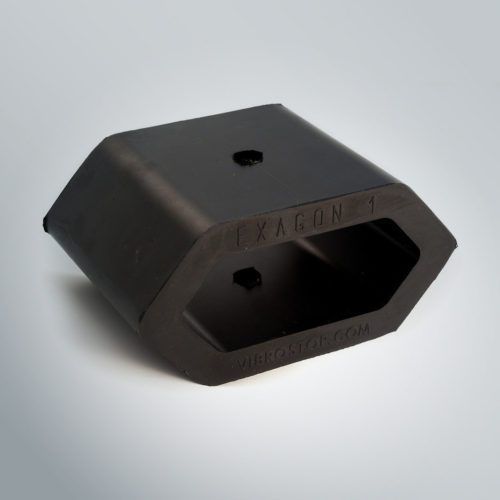 Supporto antivibrazione rettangolare - EXAGON series - Vibrostop - in gomma / per attrezzature pesanti
