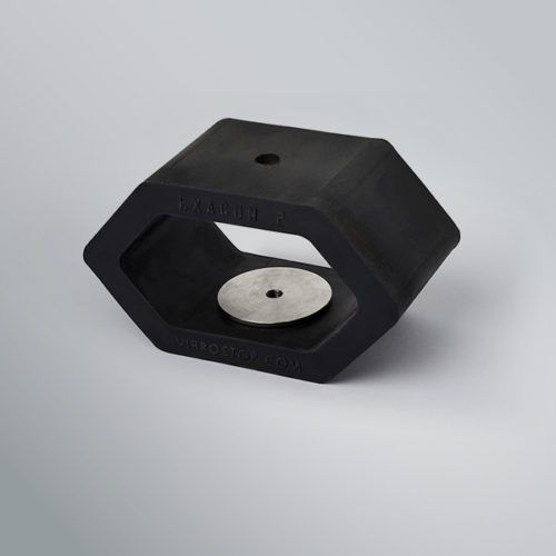 Supporto antivibrazione rettangolare - EXAGON X series - Vibrostop - in gomma / per attrezzature pesanti