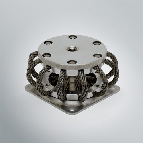 Supporto antivibrazione arrotondato - AVAU series - Vibrostop - in metallo / ammortizzatore a cavo metallico