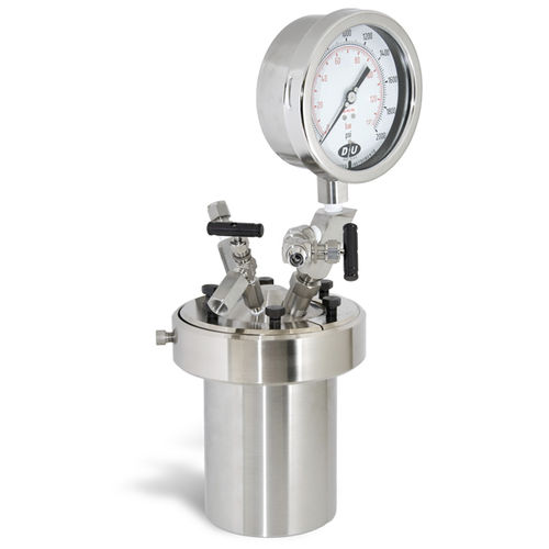 Serbatoio in metallo - Series 4600 1 & 2 L Pressure Vessel Systems - Parr Instrument Company - ad alta pressione / verticale