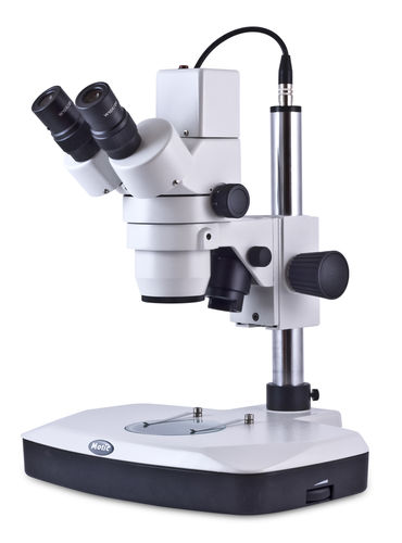 Stereomicroscopio ottico - DMW-143-FBGG - Motic - con zoom / a videocamera digitale