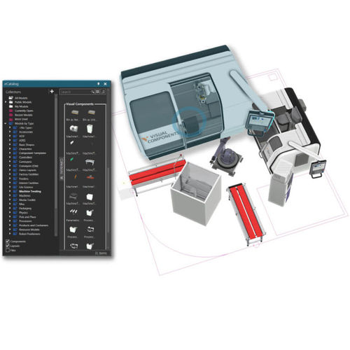 Software di simulazione - ESSENTIALS - Visual Components.com - di progettazione / di automatizzazione / di editoria