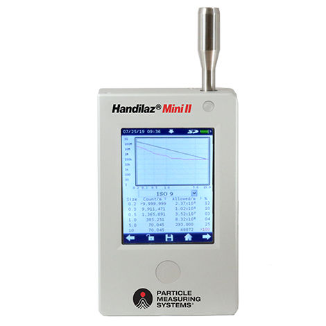 Contatore di particelle aeree d'aria - Handilaz® Mini II - Particle Measuring Systems - digitale / elettronico / per camera bianca