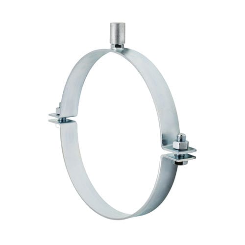Fascetta stringitubo in acciaio - MÜPRO - a perno / a nastro / per installazioni di sprinkler