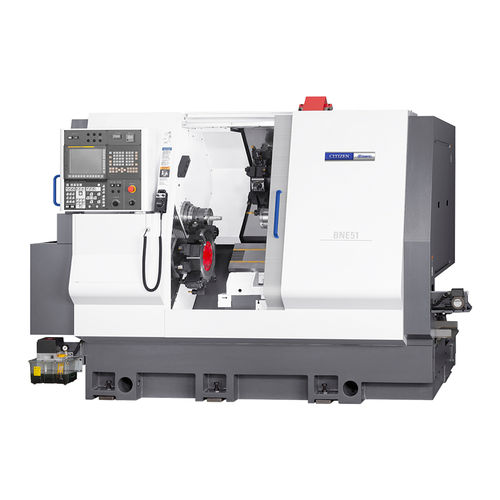 Tornio automatico CNC - BNE42/51 - CITIZEN MACHINERY MIYANO CO.,LTD - 3 assi / a due mandrini / 12 utensili