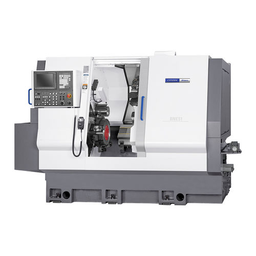 Tornio automatico CNC - BNE51MSY - CITIZEN MACHINERY MIYANO CO.,LTD - 3 assi / a due mandrini / 12 utensili