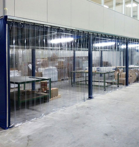 Porta scorrevole - LINEAR - Campisa - in acciaio / in acciaio galvanizzato / in PVC