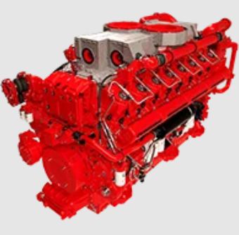 Motore diesel - QSK95-M - Cummins Inc. - a 16 cilindri / turbo / marino