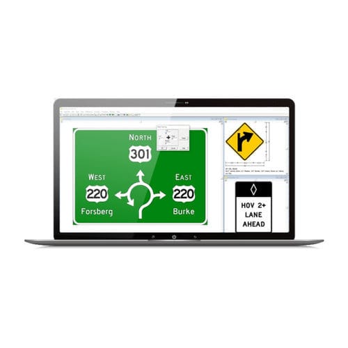 Software CAD - OpenRoads SignCAD - Bentley Systems Europe B.V. - di taglio / Manufacturing Execution System