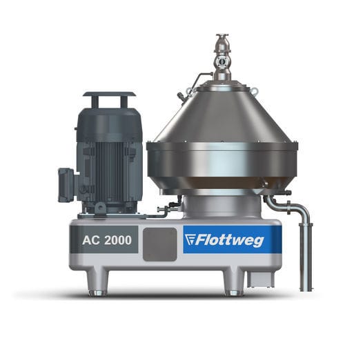 Separatore per liquidi - AC2000 - Flottweg SE - 2 fasi / per l'industria agroalimentare / per l'industria farmaceutica