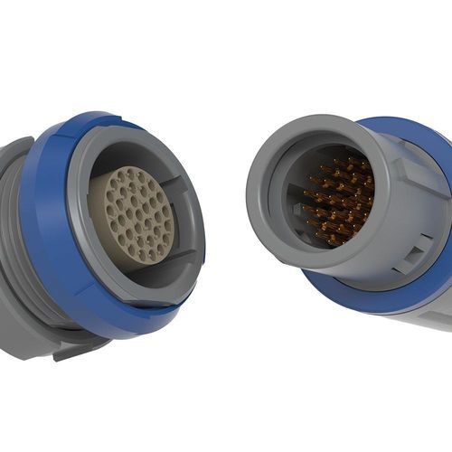 Connettore di alimentazione elettrica - REDEL 2P - LEMO - ad alta tensione / in plastica / per applicazioni mediche