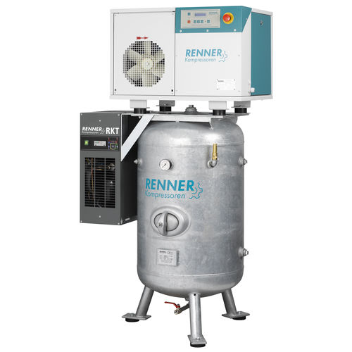 Compressore con serbatoio verticale - RSD-B ST series - RENNER Kompressoren - a vite / d'aria / con motore elettrico