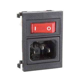 Connettore di alimentazione elettrica - BZ030 series - OMEGA FUSIBILI - rettangolare / bipolare / unipolare