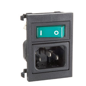 Connettore di alimentazione elettrica - BZ037 series - OMEGA FUSIBILI - rettangolare / bipolare / unipolare