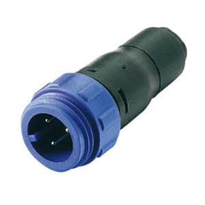 Connettore di alimentazione elettrica - PX04110 series - OMEGA FUSIBILI - cilindrico / maschio-femmina / ad avvitamento