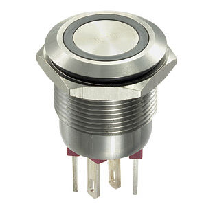 Pulsante a molla - MP0002 series - OMEGA FUSIBILI - antivandalismo / IP66 / luminoso