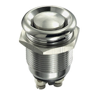 Pulsante a molla - MP0033  - OMEGA FUSIBILI - antivandalismo / IP65 / in acciaio inossidabile