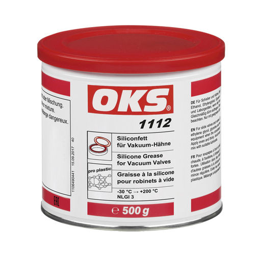 Grasso di lubrificazione - 1112  - OKS Spezialschmierstoffe GmbH - al silicone / per valvole / per l'industria chimica
