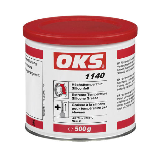 Grasso di lubrificazione - 1140 - OKS Spezialschmierstoffe GmbH - al silicone / per cuscinetti / per catene
