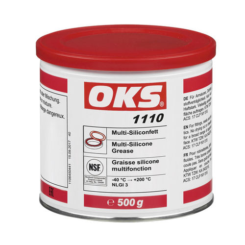 Grasso di lubrificazione - 1110 - OKS Spezialschmierstoffe GmbH - al silicone / per valvole / per raccordo