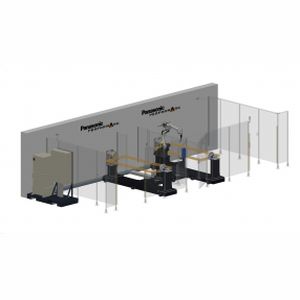 Cella robotizzata di saldatura ad arco - PerformArc H-Frame series - Panasonic Robot & Welding system solutions - per centro di lavorazione