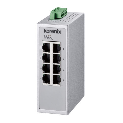 Switch Ethernet gestibile - JetLink 2108 - Korenix Technology - 8 porte / di livello 2 / su guida DIN