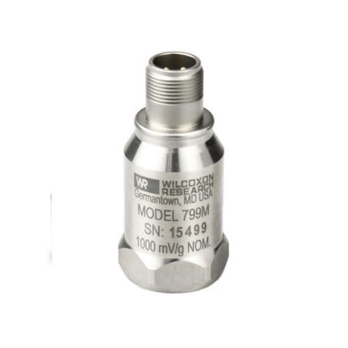 Sensore di accelerazione IEPE - 799M - Wilcoxon Sensing Technologies - ad alta sensibilità / a basso rumore