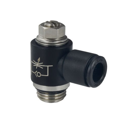 Raccordo per controllo di flusso - MV 38 - C.Matic S.p.A. - pneumatico / ad avvitamento / push-in