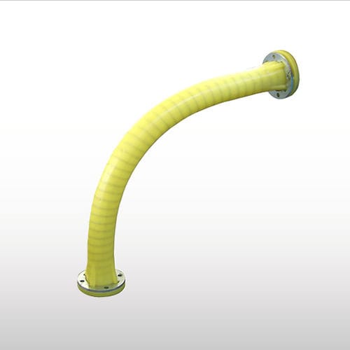 Tubazione a gomito polimerica - EXTRACURVE™ - WAMGROUP S.p.A - per trasporto pneumatico / antiabrasione / 90°
