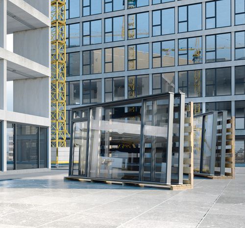 Elemento di fissaggio per cantiere di costruzione - SFS group - in acciaio / per vetro