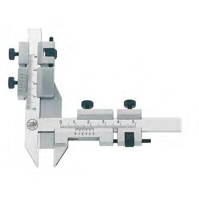 Calibro a corsoio Vernier - 1924 101   - ULTRA PRÄZISION MESSZEUGE - in acciaio inossidabile / con regolazione di precisione / per misurazione di ruote dentate