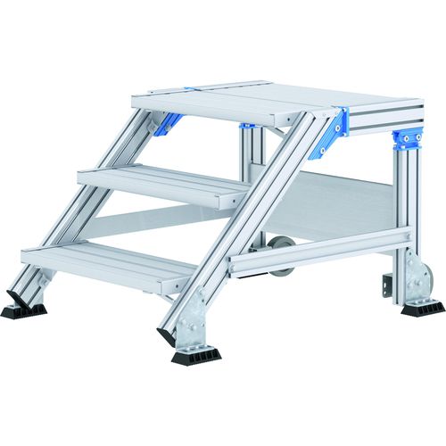 Scaletta stazionaria - 408555 Series - ZARGES - in alluminio / 3 gradini