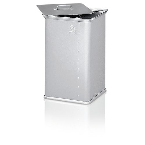 Contenitore per rifiuti in alluminio - 4 series - ZARGES - per scarti industriali / per raccolta differenziata / con coperchio