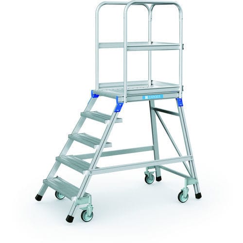 Scala da appoggio in alluminio - 4197 series  - ZARGES - mobile / a piattaforma / per magazzino