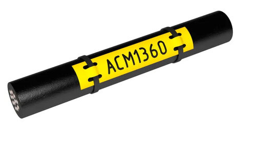 Etichetta con motivo stampato - ACM series - Partex Marking Systems - in poliestere / di cavi / bianca
