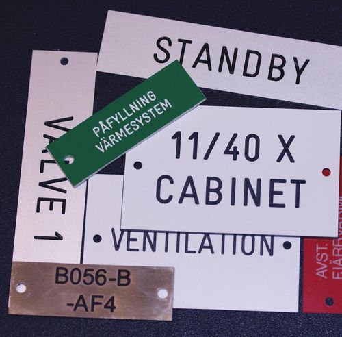 Etichetta in metallo - PE series - Partex Marking Systems - in lastre