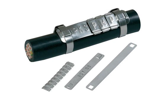 Etichetta di identificazione - PKS series - Partex Marking Systems - in acciaio inossidabile / per marcatura cavi