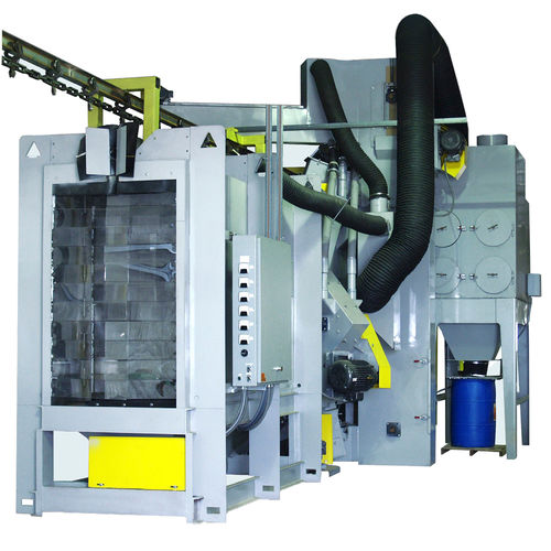 Granigliatrice a uncino - Monorail 42×66 - LS Industries - a 12 turbine / per metallo / automatica
