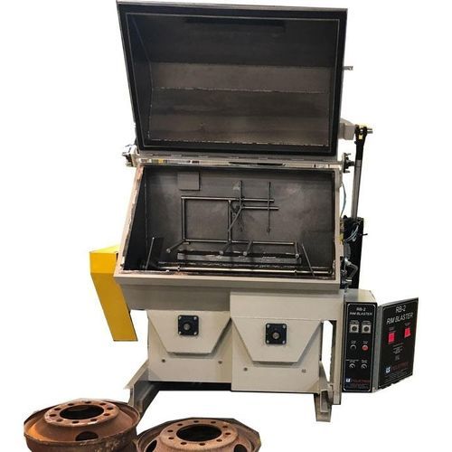 Granigliatrice con nastro trasportatore a rulli - RB-2 - LS Industries - per cerchioni
