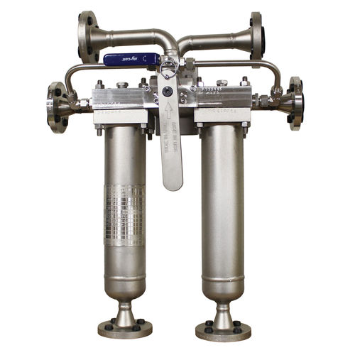 Carter per filtro a cartuccia - The Hilliard Corporation - per liquido / in acciaio / duplex
