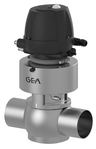 Valvola a sfera - T-smart - GEA Tuchenhagen - a comando pneumatico / di arresto / per acqua