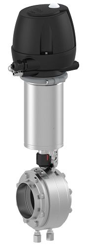 Valvola a farfalla - T-smart 9 series - GEA Tuchenhagen - a comando pneumatico / anti mescolamento / per liquidi alimentari e bevande