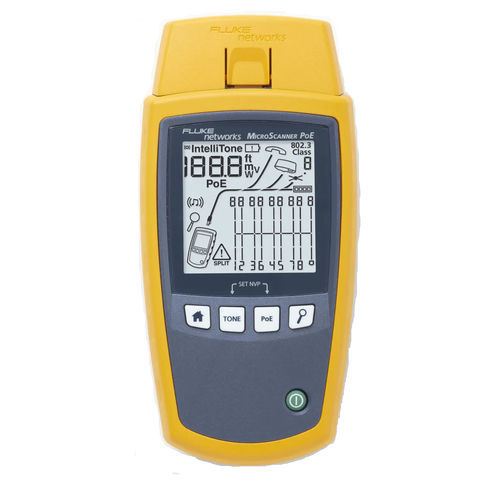 Tester di tensione - MicroScanner™  - Fluke Networks - di rete Ethernet / di cavi / ad uso industriale