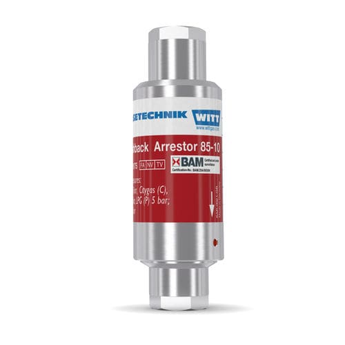 Antiritorno parafiamma di processo - RF85-10N/H-ES VCR - WITT-Gasetechnik - da laboratorio / per l'industria chimica / per l'industria del vetro