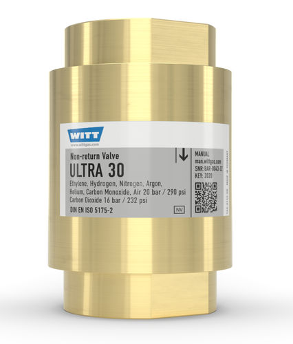 Valvola di ritegno per gas - ULTRA 30 - WITT-Gasetechnik - DIN / NPT / G