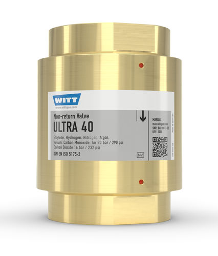 Valvola di ritegno per gas - ULTRA 40 - WITT-Gasetechnik - DIN / filettata / di disintasamento