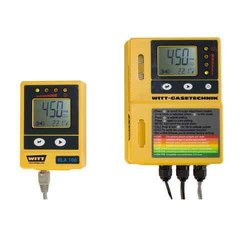 Sistema di monitoraggio di CO2 - RLA 100 - WITT-Gasetechnik - per l'industria agroalimentare / a muro / in continuo
